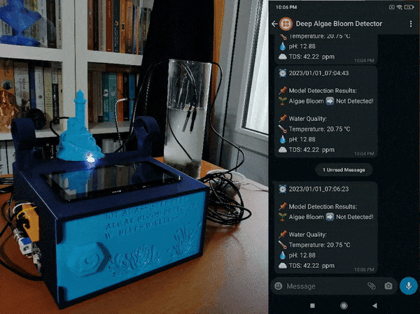 IoT AI-assisted Deep Algae Bloom Detector w/ Blues Wireless