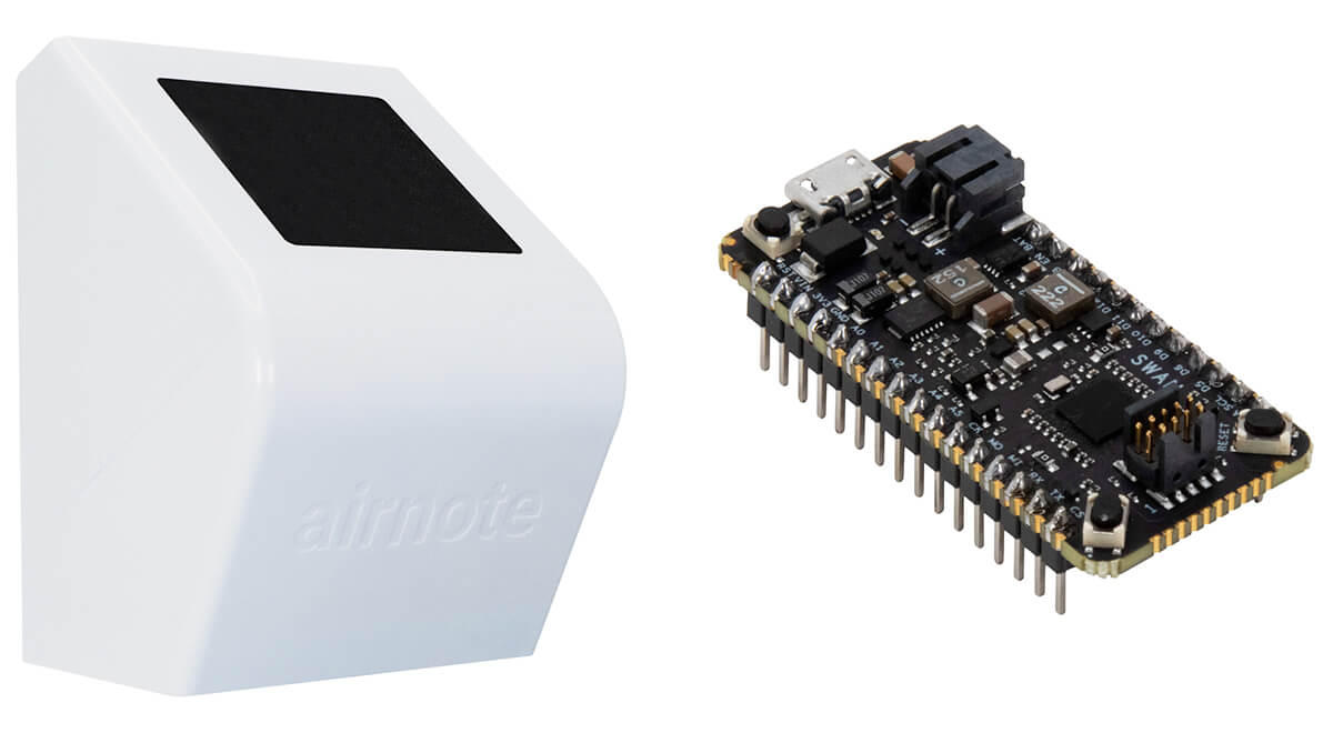 blues wireless airnote and feather-compatible mcu swan