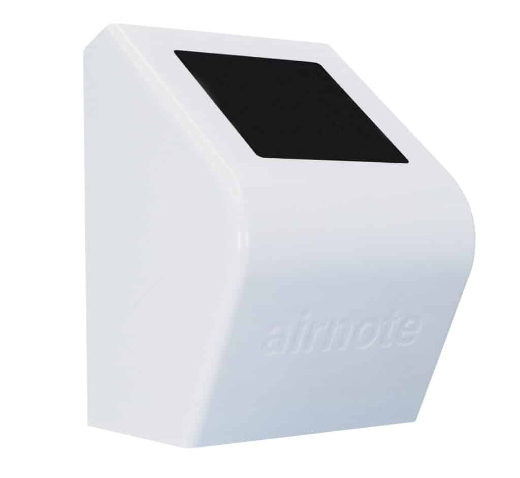 Close-up photo of the Airnote.