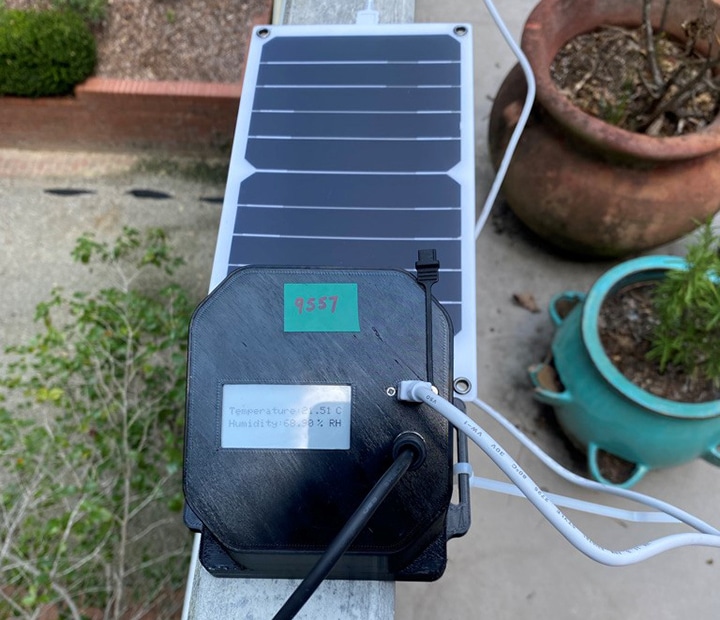 Blues Wireless image of device doing remote monitoring