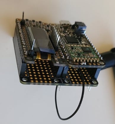 The Feather Wing Doubler in action