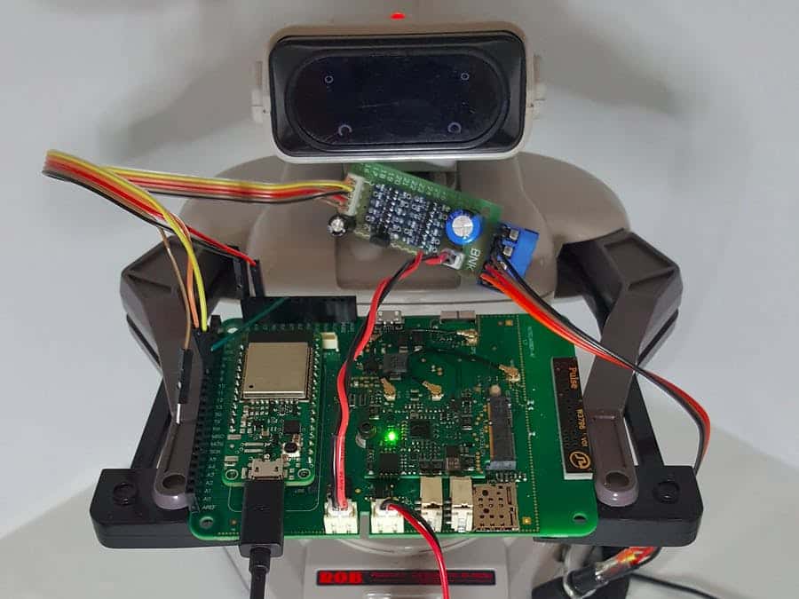 R.O.B. with extra hardware attached