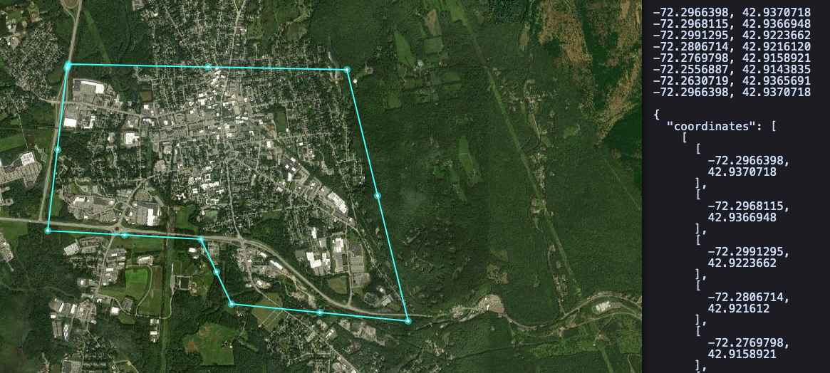 An example of a geofence