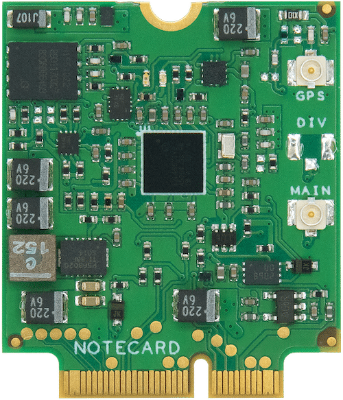 Close-up photo of the Notecard.