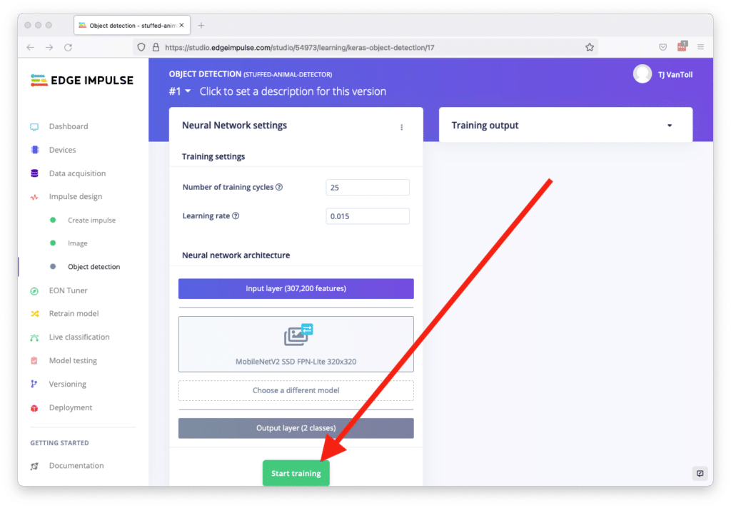 Object Detection section